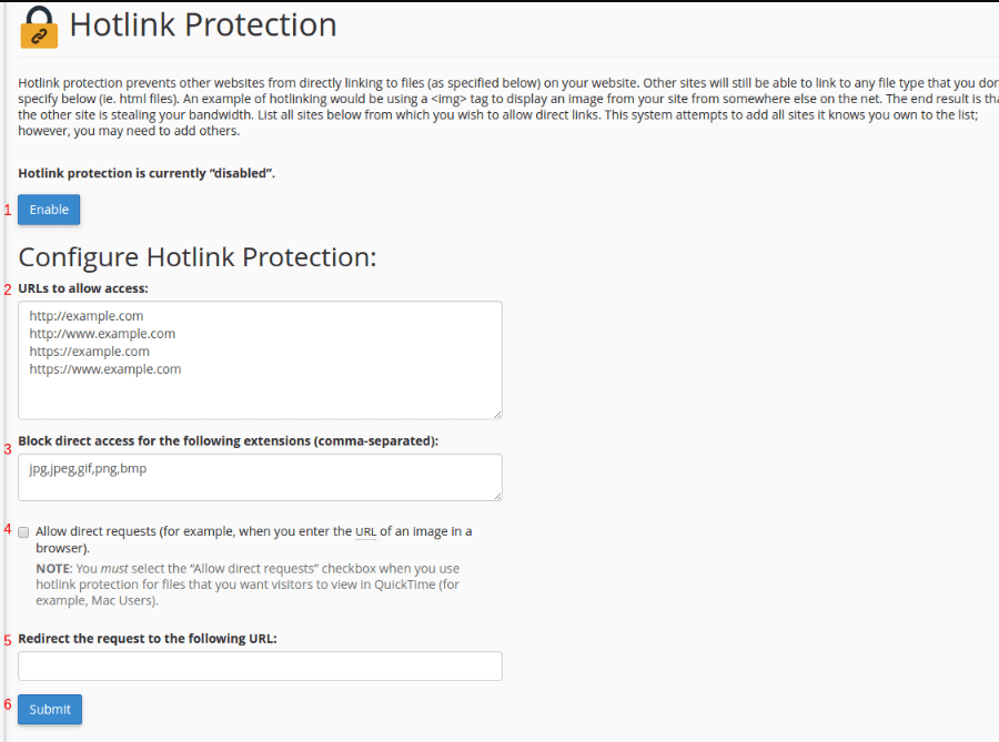 Hướng Dẫn Sử Dụng Hotlink Protection Trên CPanel