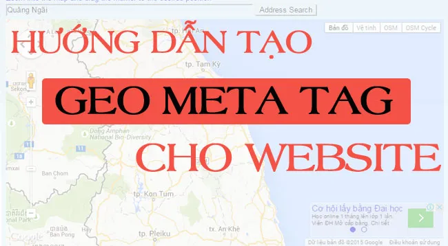 Hướng dẫn tạo Geo Meta Tag cho website