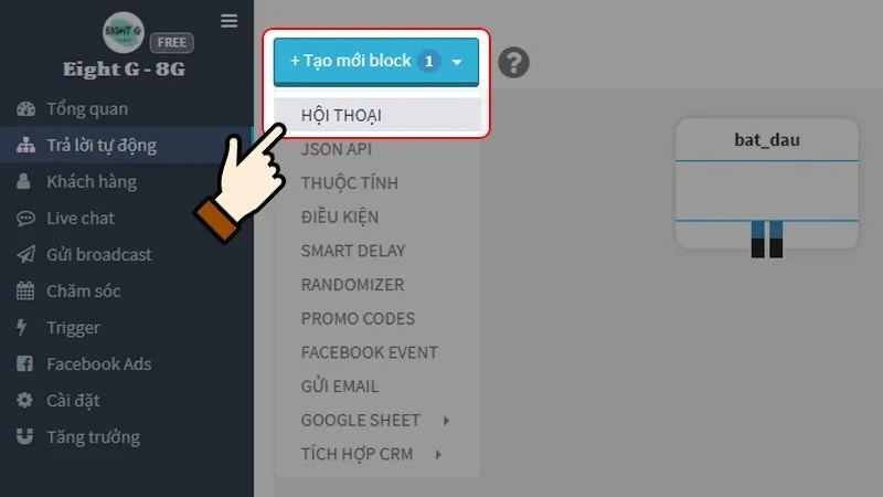 Cách tạo Chatbot cho fanpage Facebook miễn phí