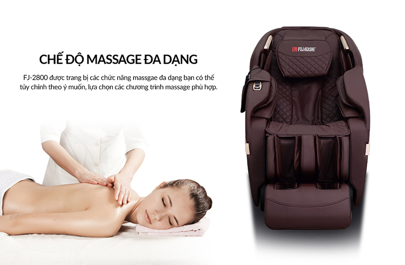 Ghế massage toàn thân fujikashi fj 2800 đen xám, Ghế massage toàn thân fujikashi, Ghế massage toàn thân, Ghế massage.