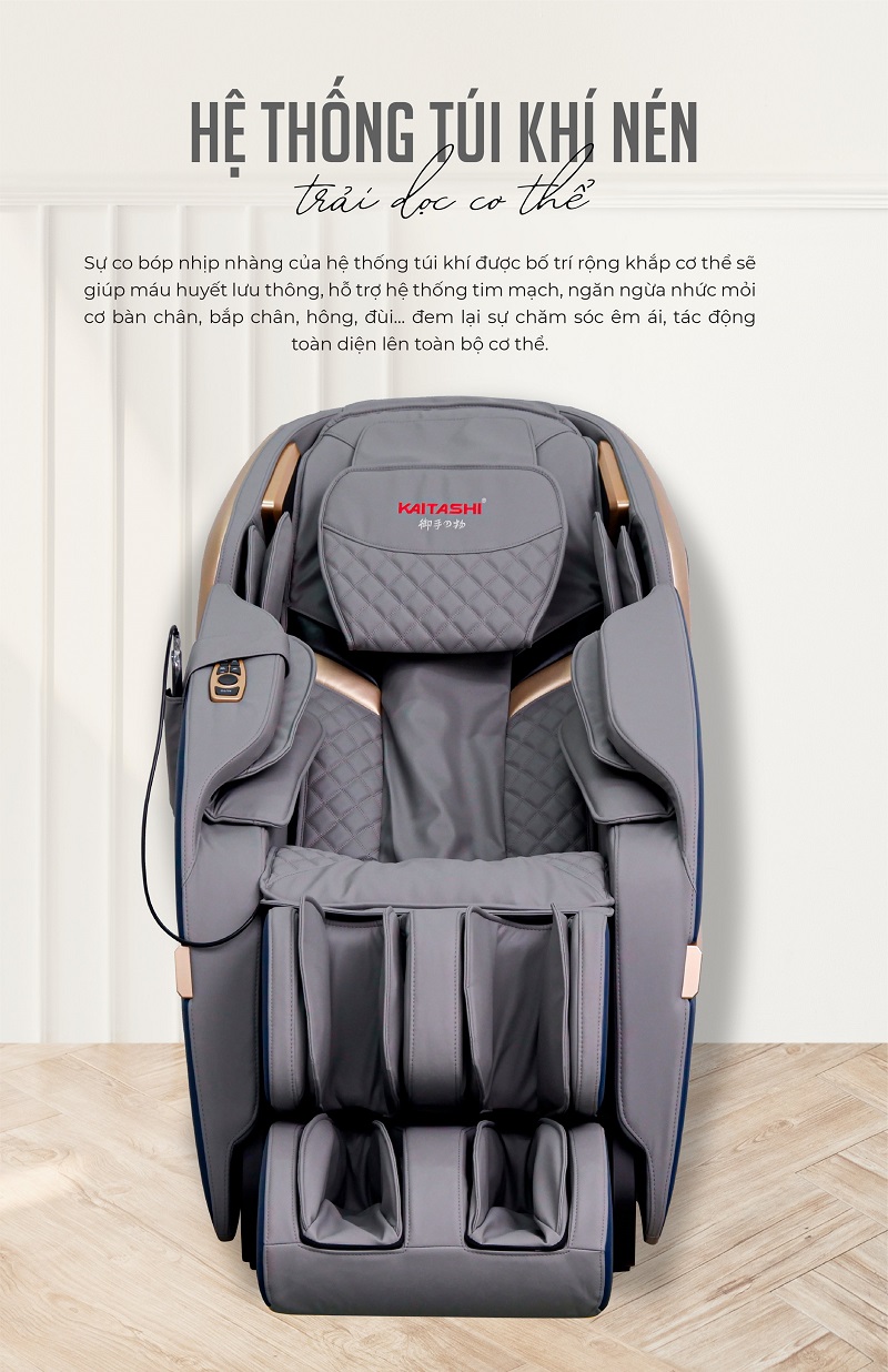 ghế massage Kaitashi KS-360 Blue Gray